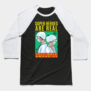 Covid 19 Heroes Baseball T-Shirt